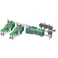 automatic surgical face mask making machine one tow two-plane mask machine