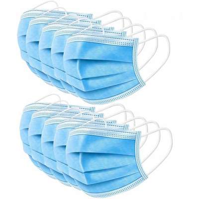 Disposable 3 Ply Face Mask Antiviral Medical Surgical Mask with Earloop Polypropylene Masks for Personal Health