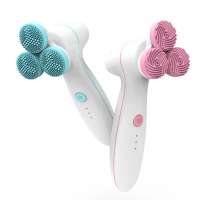 3-Speed Face Massage With Detachable Rotation Head Face Roller 3D Waterproof Electric Face Cleansing Brush